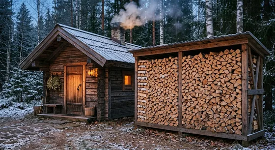 Укладка дров в Йошкар-Оле, улица Заречная, 13
